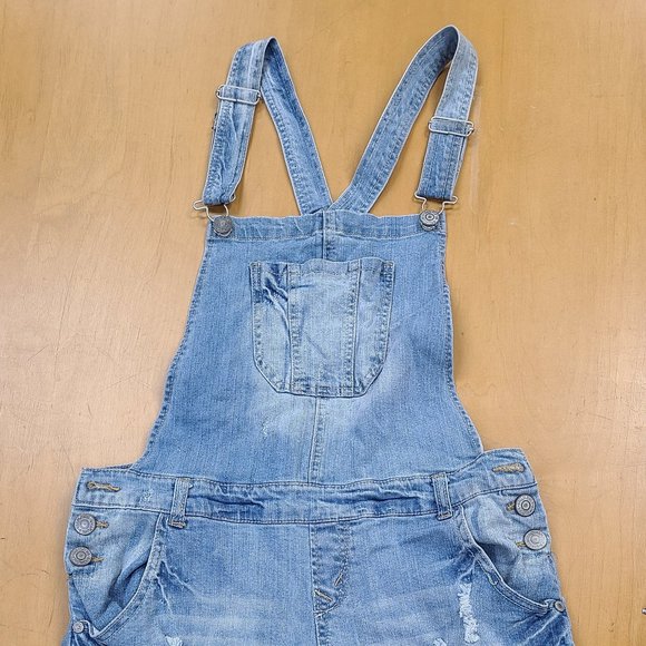 Juniors - Wallflower - Jean Bib Shorts - Picture 2 of 5